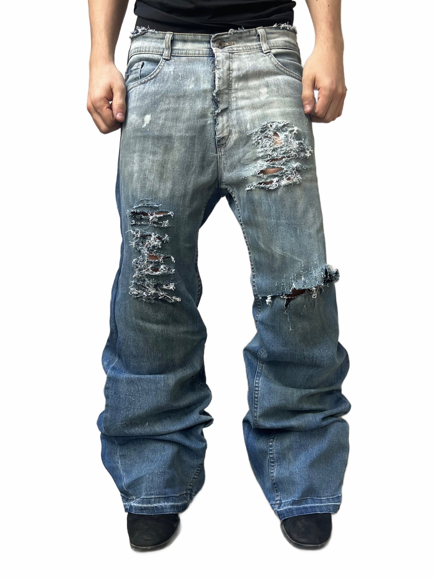 Agony Blue Distressed Jeans