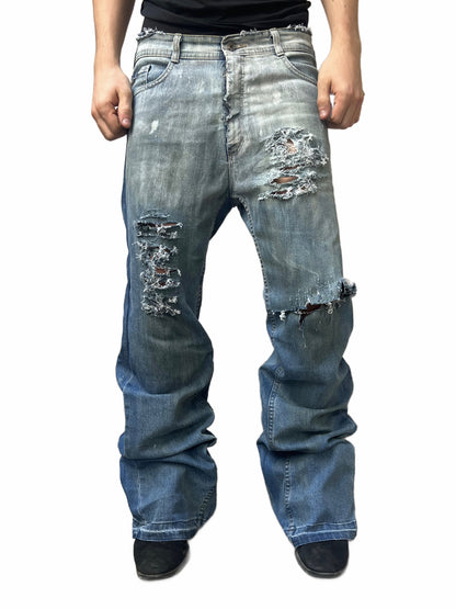 Agony Blue Distressed Jeans