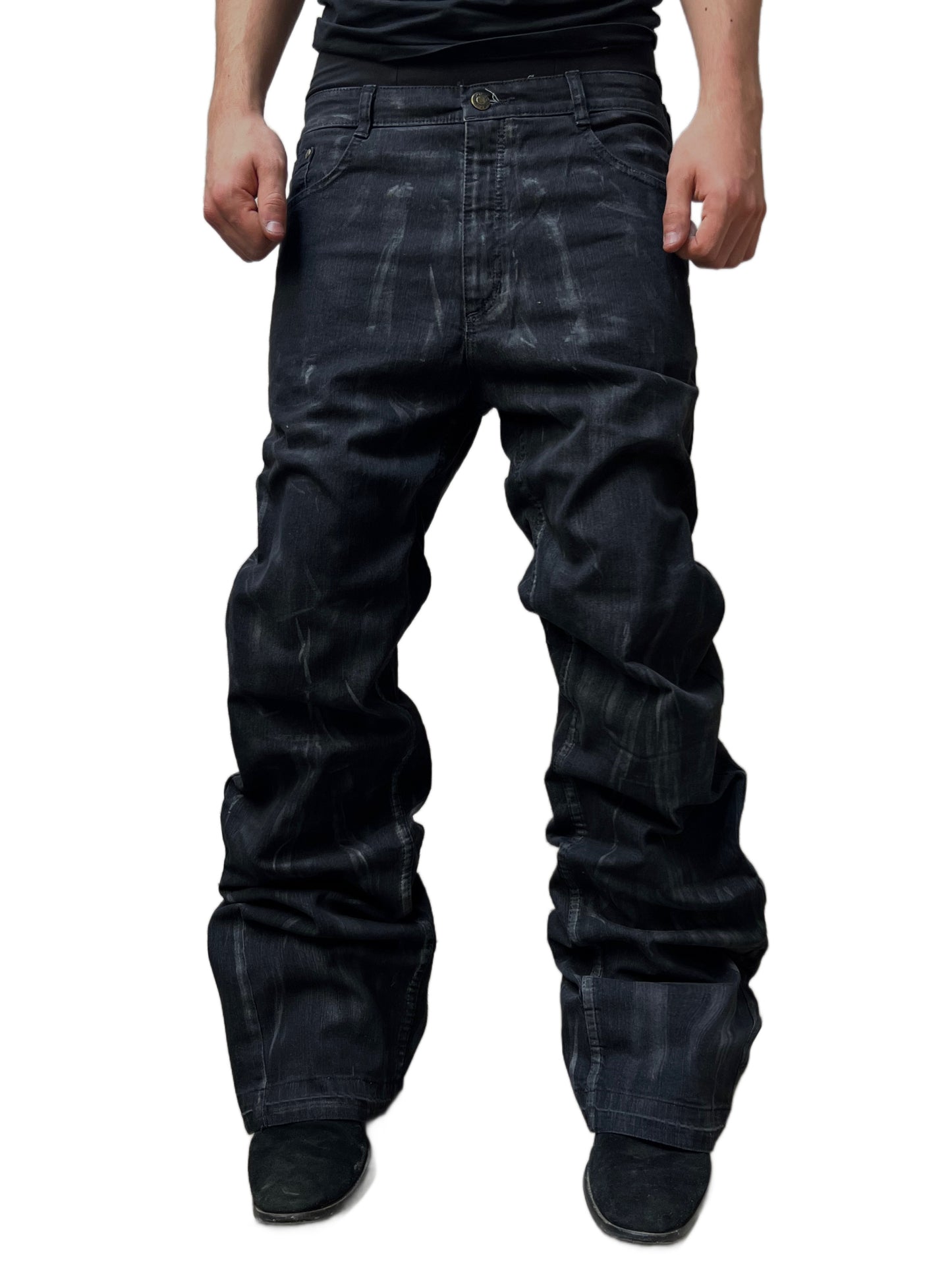 Agony waxxed jeans