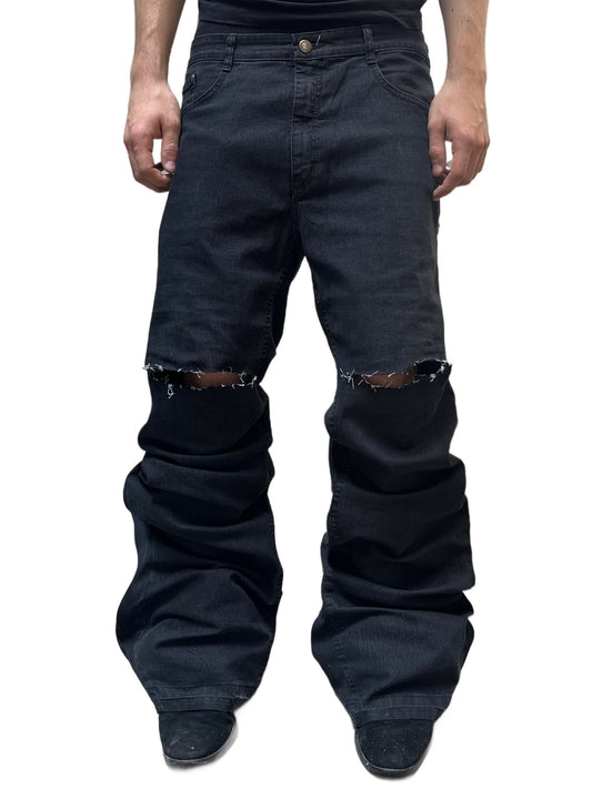 Agony Grey Distressed Jeans