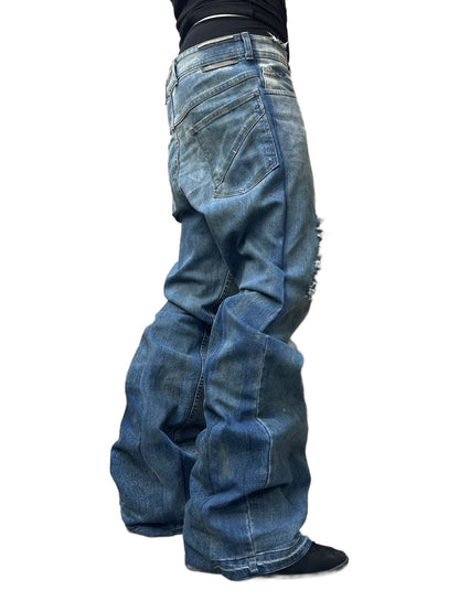 Agony Blue Distressed Jeans