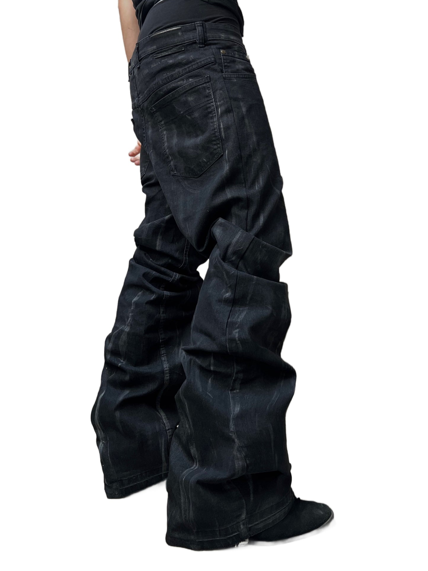 Agony waxxed jeans