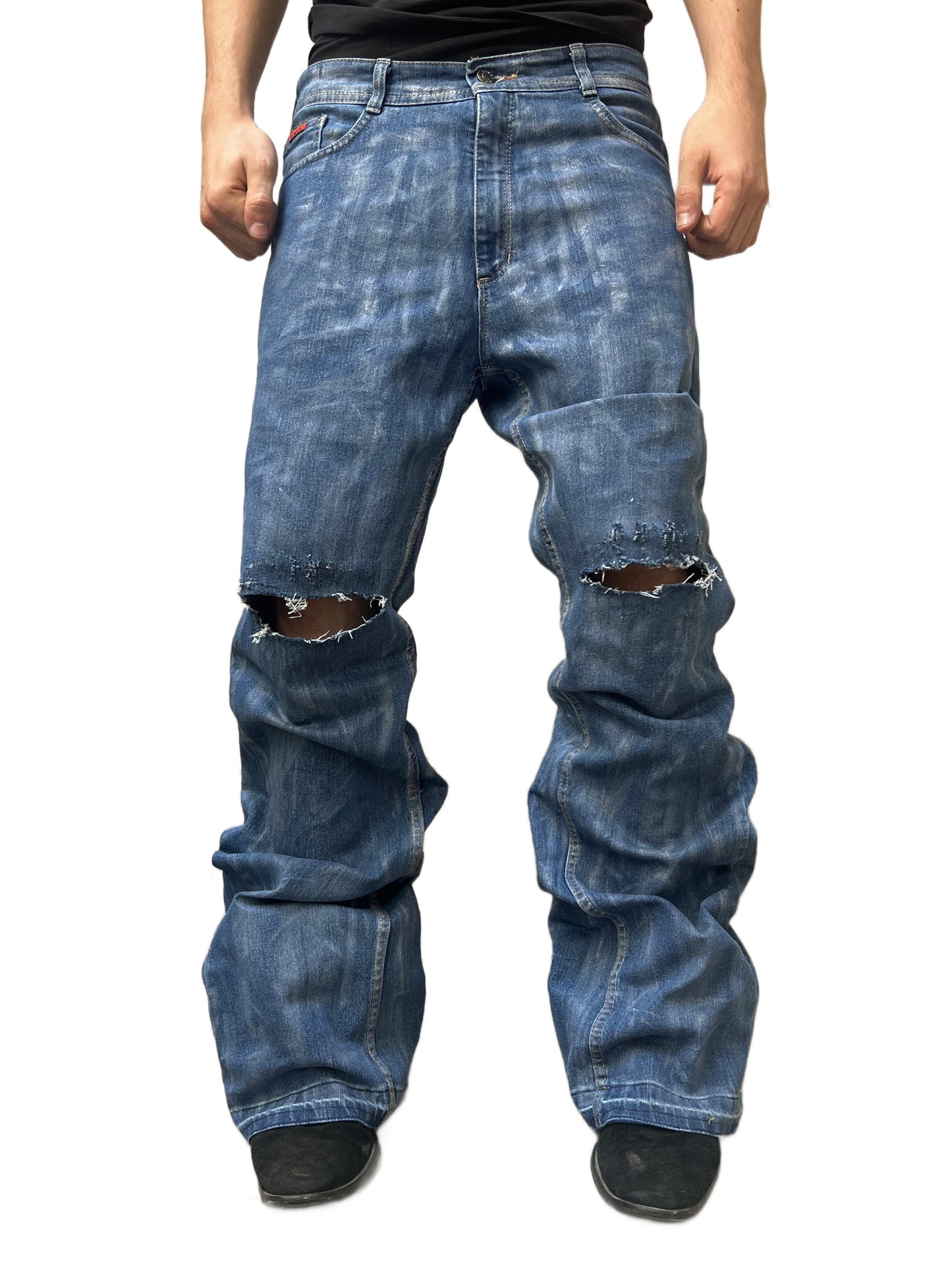 Agony Blue Waxxed Jeans