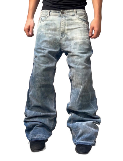 Agony Blue White Jeans