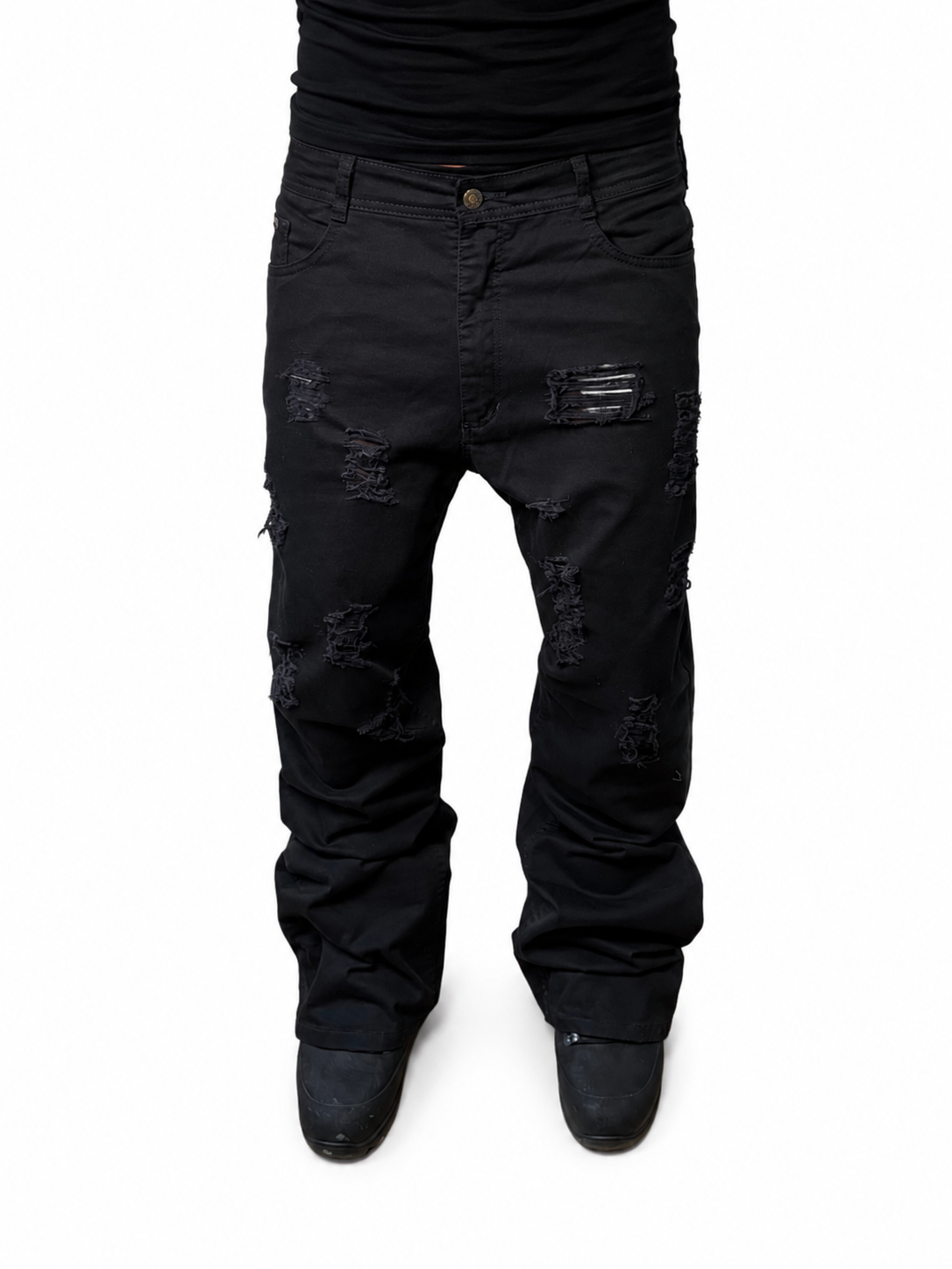 Agony Black distressed jeans