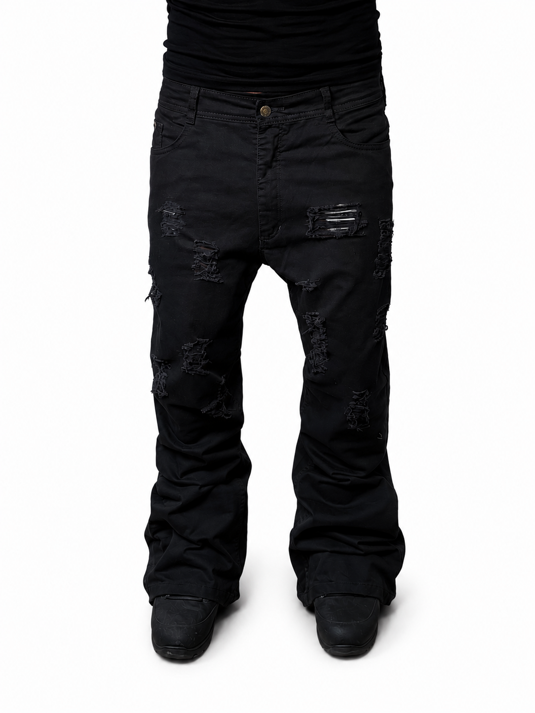Agony Black distressed jeans