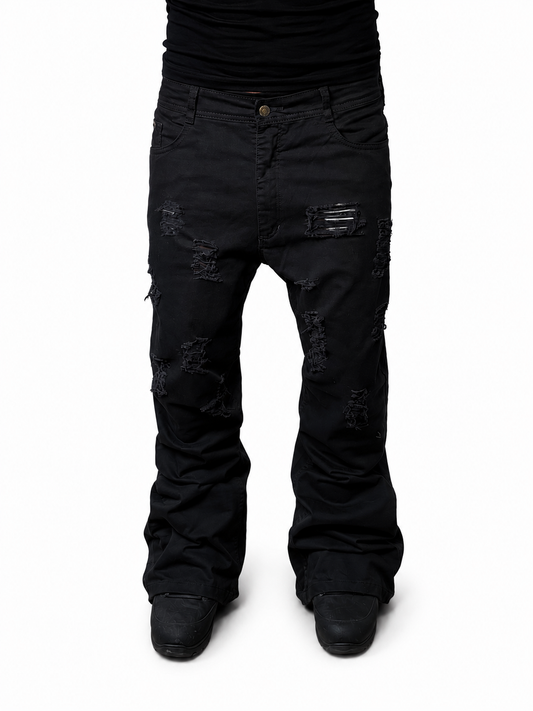 Agony Black distressed jeans