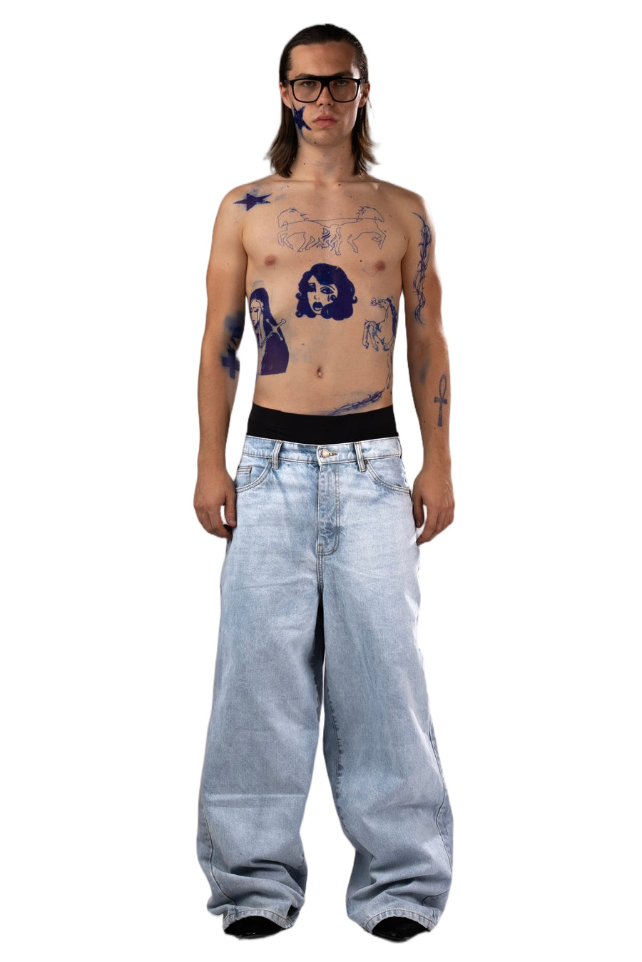 Agony Blue Baggy Denim