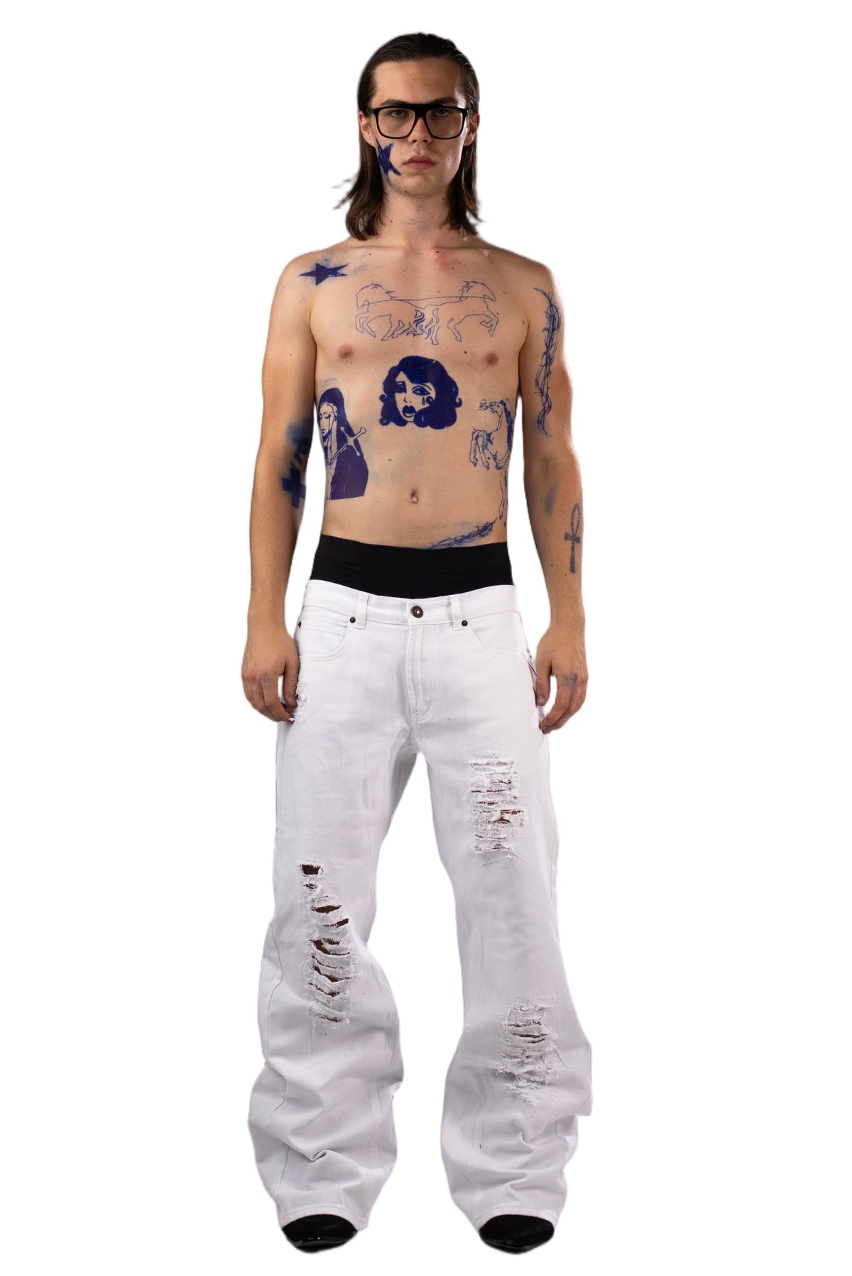 Distressed jeans by AGONY, handmade in Austria from deadstock denim – photo 2 of 5