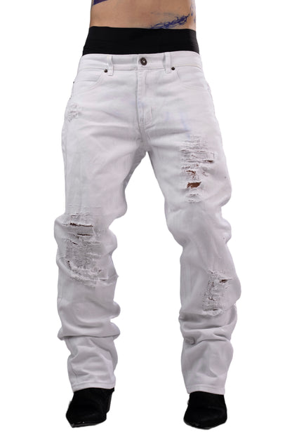 Distressed jeans by AGONY, handmade in Austria from deadstock denim – photo 3 of 5