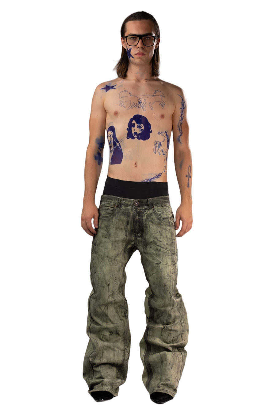 Agony Green Washed Jeans