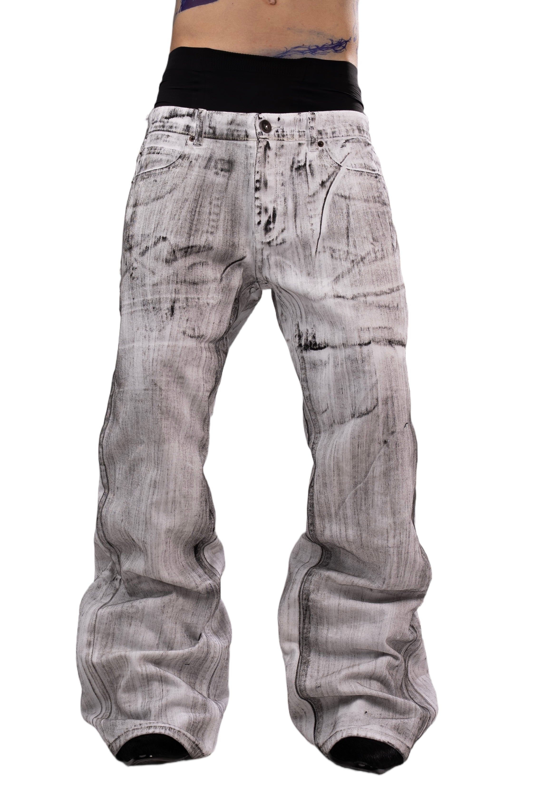 Black Waxed Jeans – Handmade Deadstock Denim | AGONY – Agony