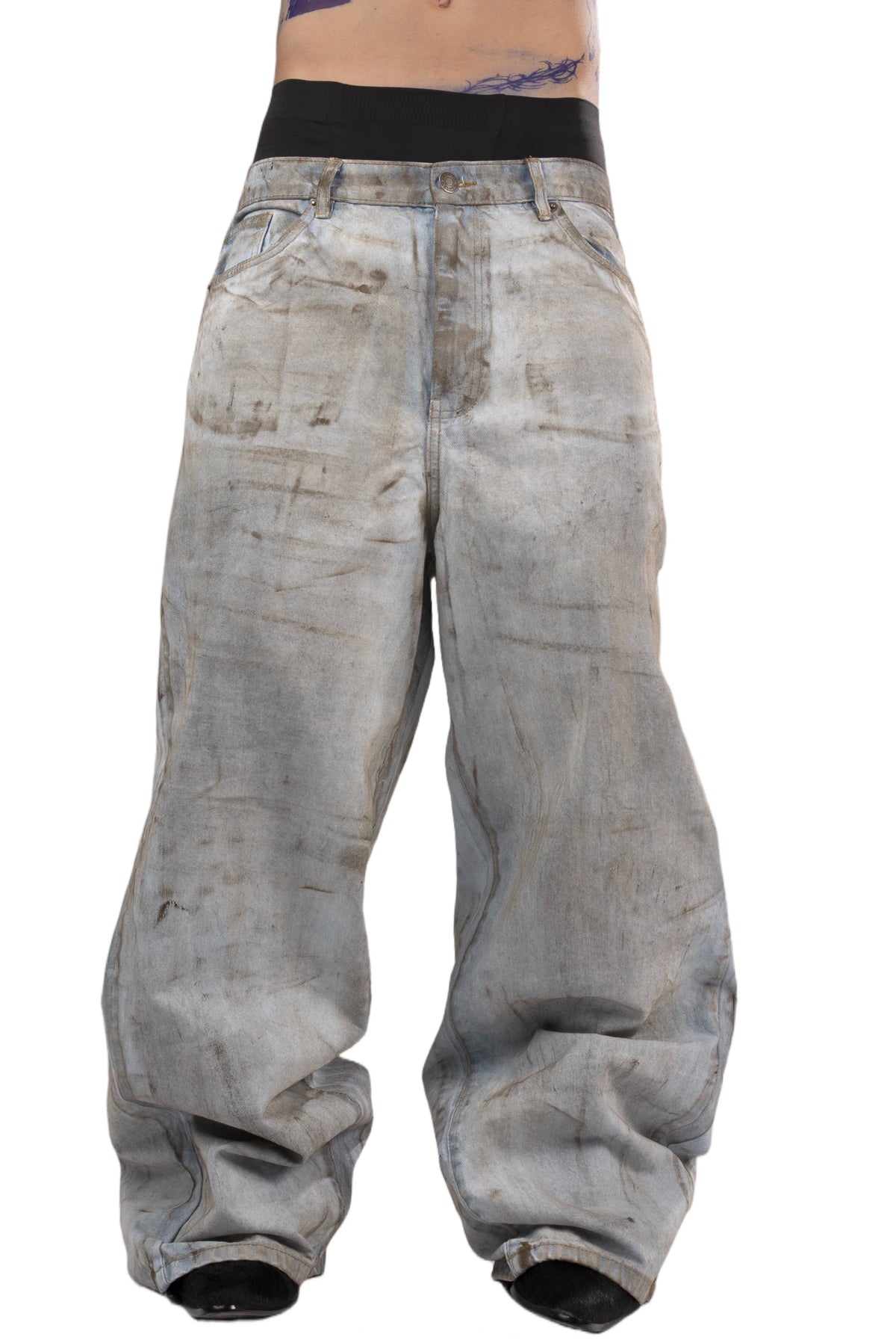Dirty wash jeans by AGONY, handmade in Austria from deadstock denim – photo 3 of 3